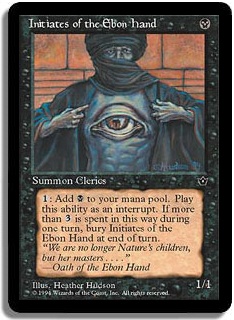 Initiates Of The Ebon Hand (Magic card) Initiates Of The Ebon Hand (Magic card)