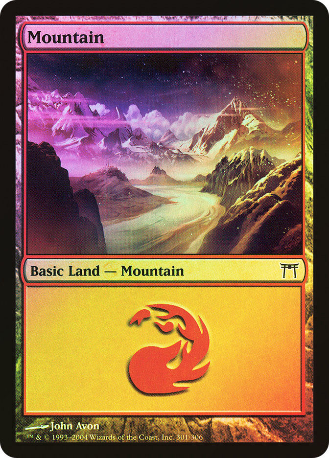 Mountain #302 MTG Foil NM Ravnica