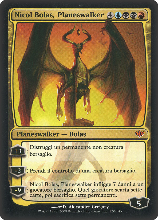 Nicol Bolas Planeswalker Magic Card