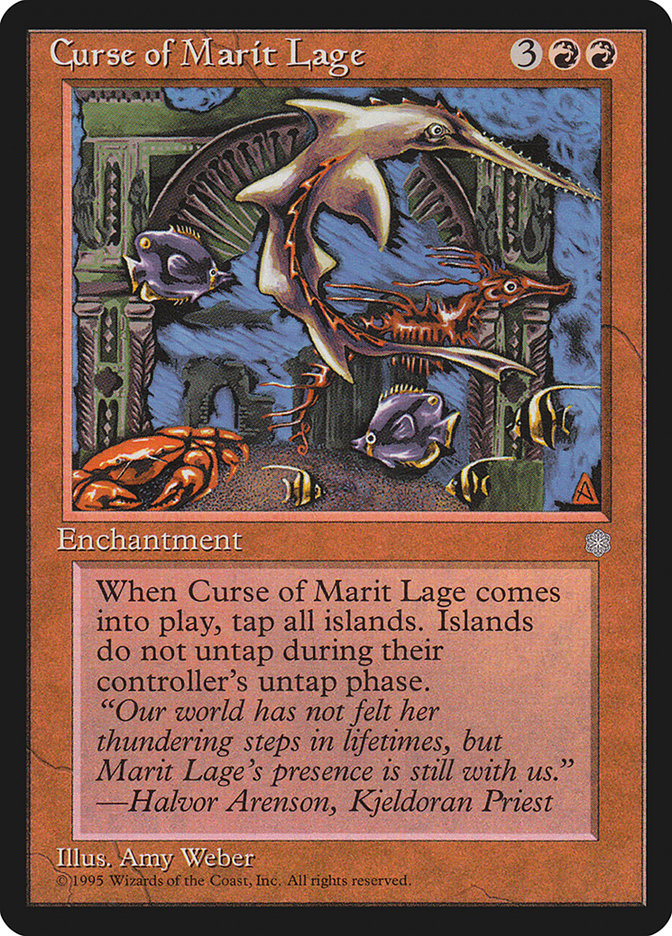 Curse Of Marit Lage Magic Card 