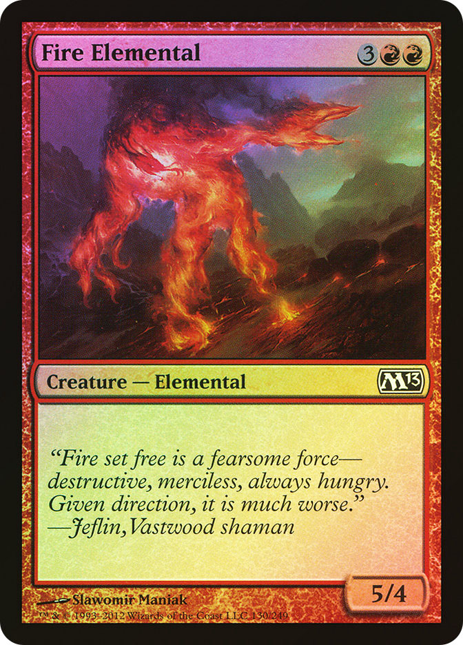 Lord Of Frenzied Flame Needle Fire Elemental (Magic card)