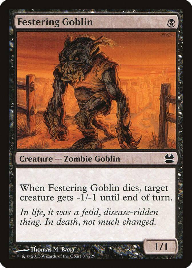 Magic: Modern Masters 087: 	Festering Goblin 