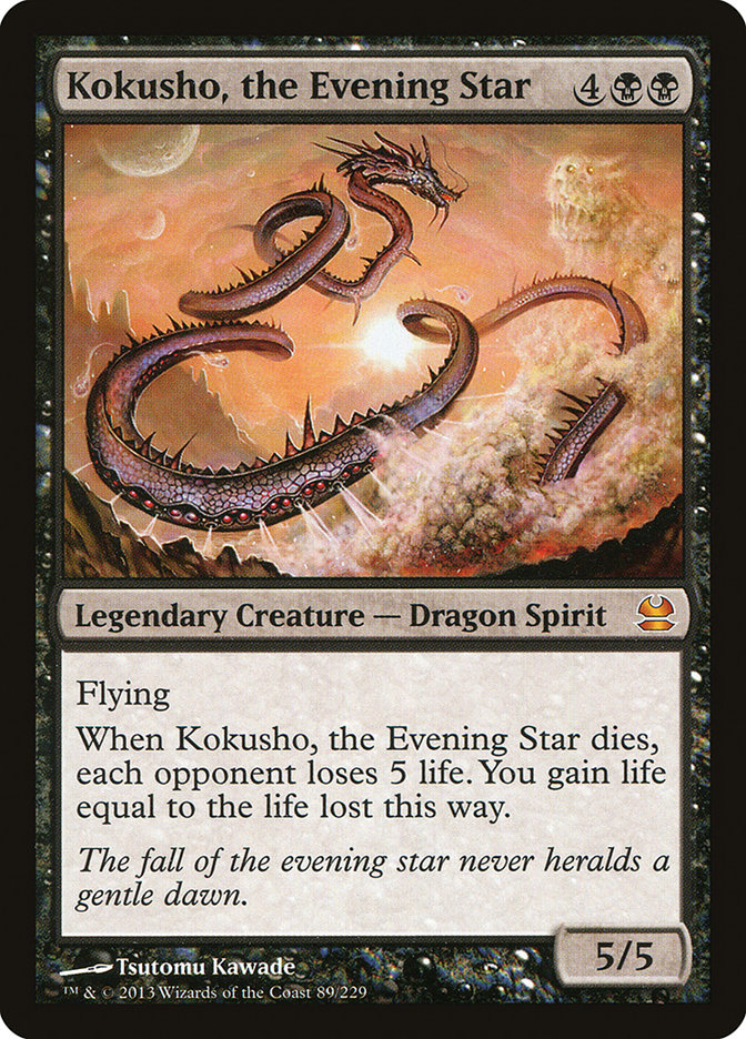 Magic: Modern Masters 089: 	Kokusho, the Evening Star 