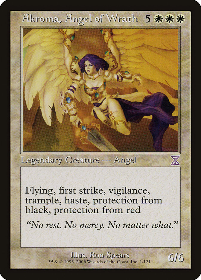 Magic: Time Spiral "Timeshifted" 001: Akroma, Angel of Wrath 