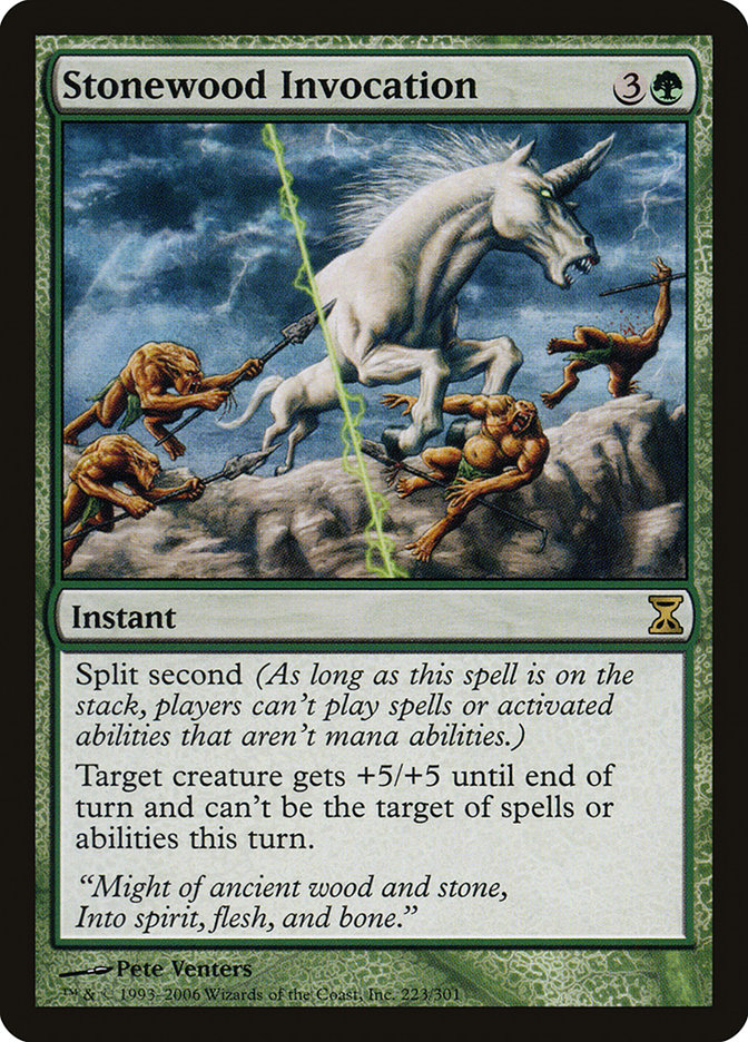 Stonewood Invocation (Magic card)