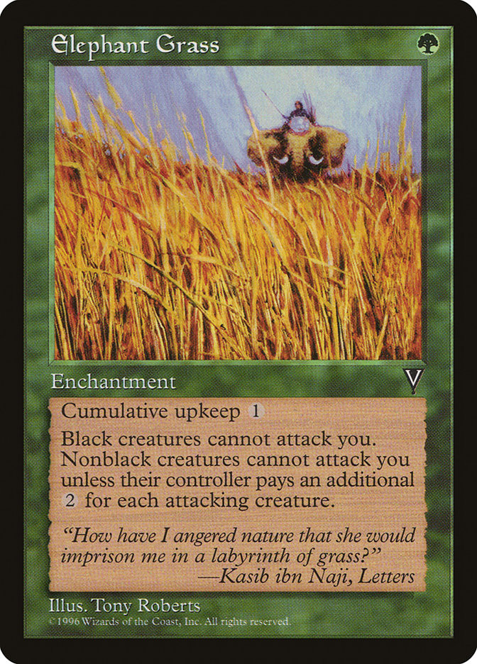 Elephant Grass Magic Card 