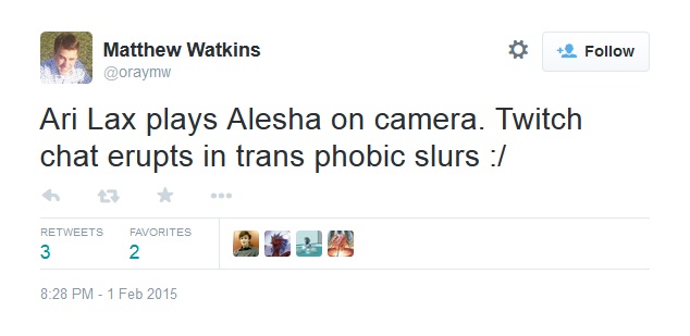 Transphobic tweet