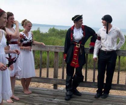  Michael's piratethemed wedding Congratulations Michael and Marie