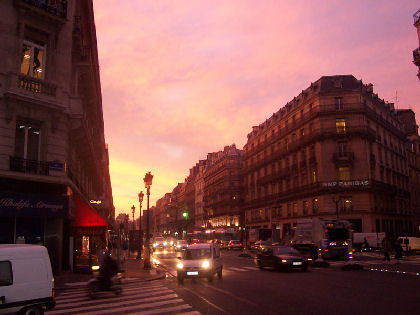 Red sky at night? Shepherd's delight. Red sky in the morning? The boulangerie's on fire