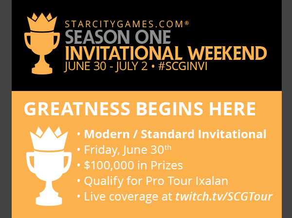 StarCityGames.com 2017 Season One Invitational Weekend, June 30 - July 2