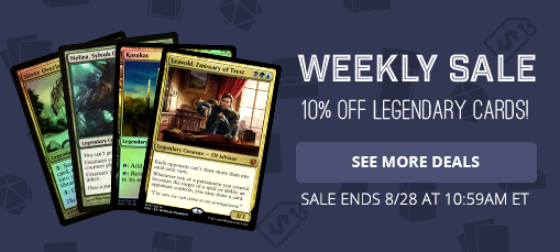 Weekly Sale - 10% Off Legendary Cards!