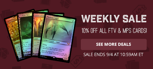 Weekly Sale - 10% Off All FTV & MPS Cards!
