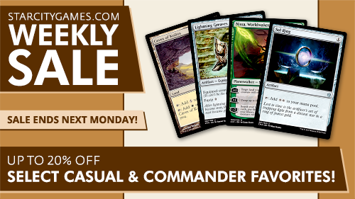 Weekly Sale - Up to 20% Off Select Commander Favorites!