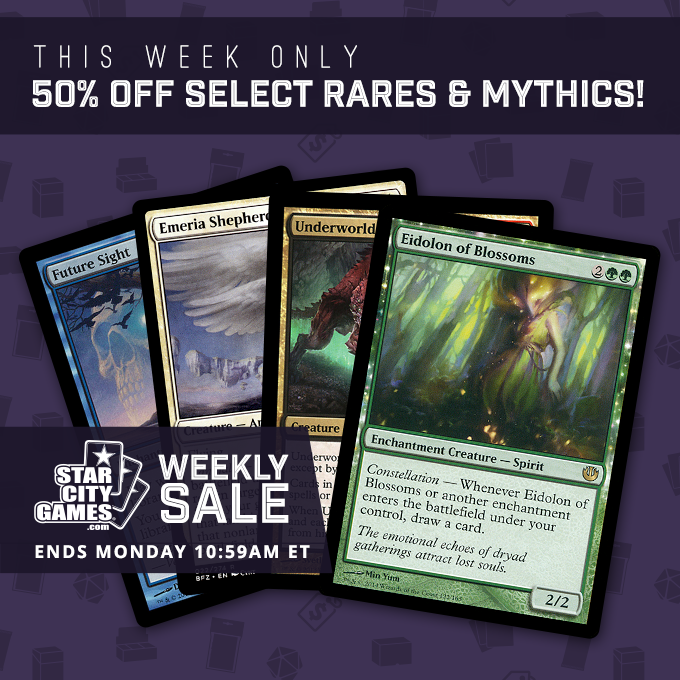 Weekly Sale! Ends Monday 10:59am ET!