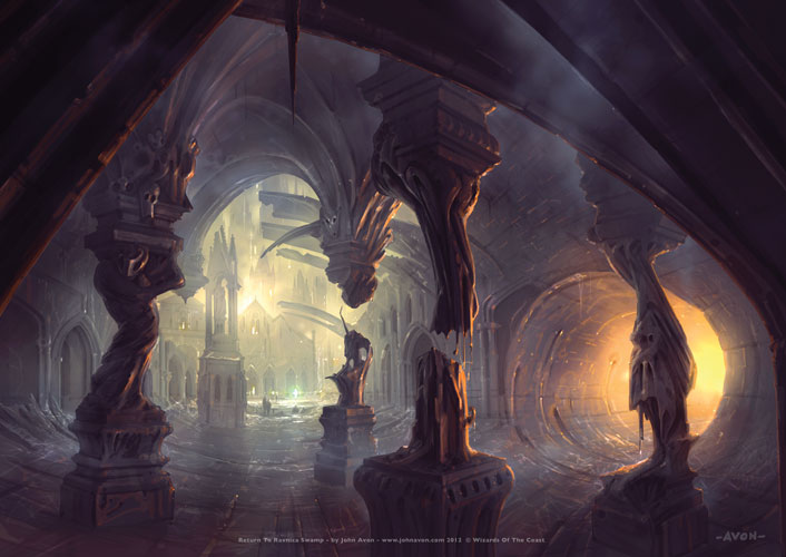 John Avon - Return to Ravnica Lithograph - Swamp at StarCityGames.com!