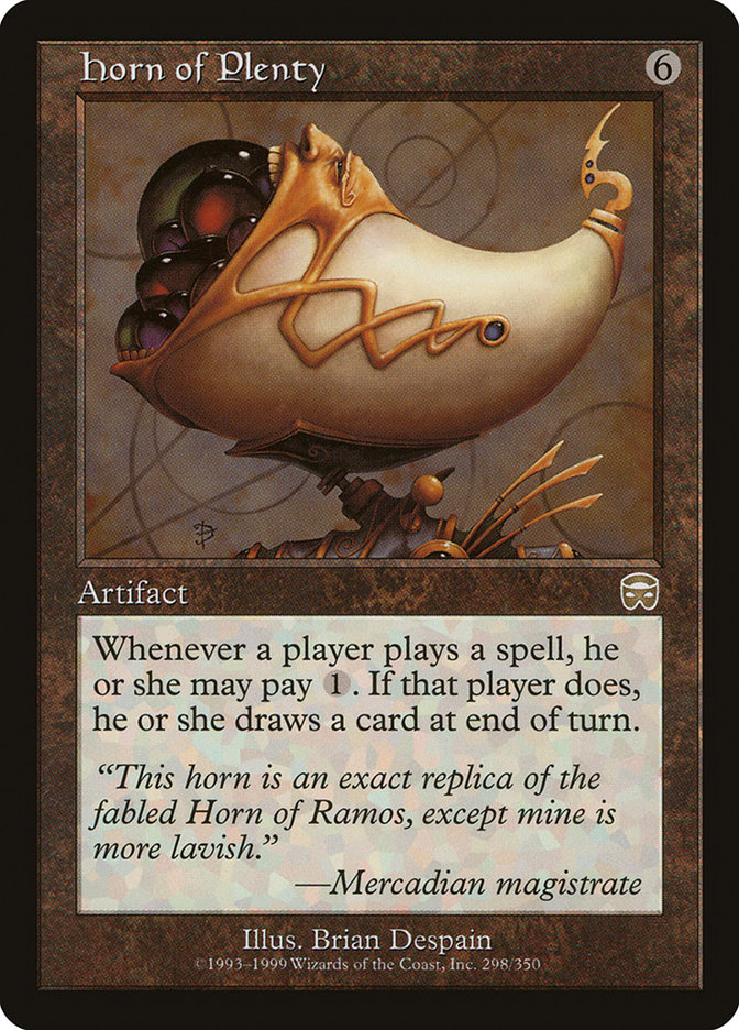 Horn of plenty magic card 
