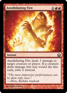 MTG Card SKEWER THE CRITICS Magic the Gathering Trading Card Game Red