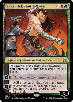 black planeswalker card