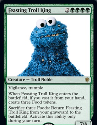 Cookie Monster Magic Card