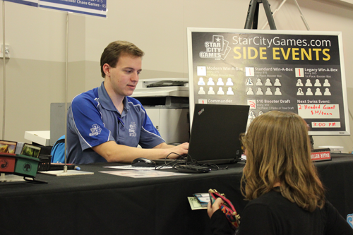 Side event registration stage